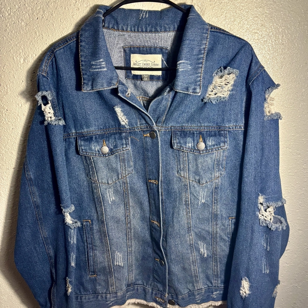 Ashley- Vintage Charm Est. 1997 Denim Jean Jacket